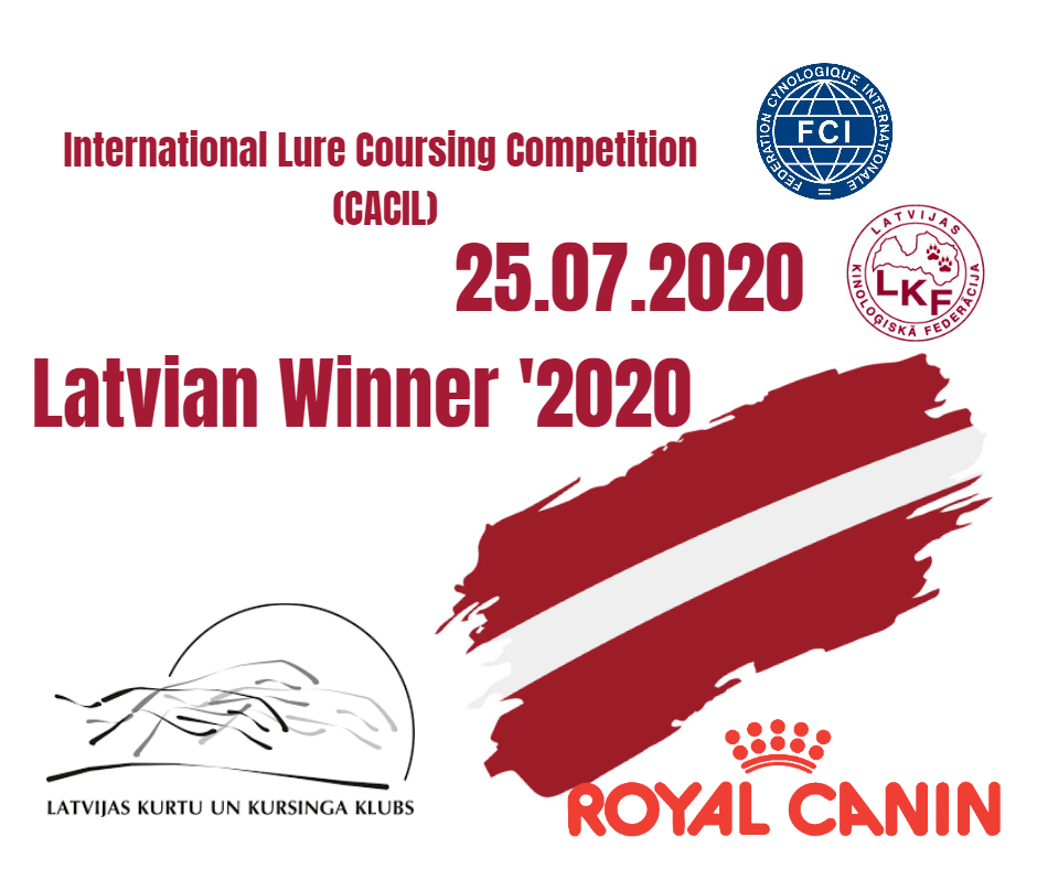 Lure Coursing competition CACIL Latvian Winner 2020